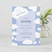 Invitation Mariage Unique et Amusant sur Cloud Nine 9 Mignon  (Debout devant)