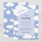 Invitation Mariage Unique et Amusant sur Cloud Nine 9 Mignon  (Devant / Derrière)