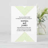 Invitation Mariage unique et minimaliste (Debout devant)