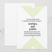 Invitation Mariage unique et minimaliste (Devant / Derrière)
