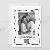 Invitation Mariage unique moderne et original (Dos)