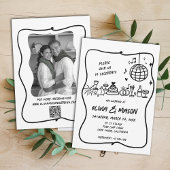 Invitation Mariage unique moderne et original