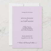 Invitation Mariage urbain moderne Lilac (Devant)