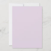 Invitation Mariage urbain moderne Lilac (Dos)