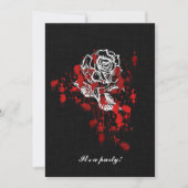 Invitation Mariage Vampire Gothique Rose Éternelle (Devant)
