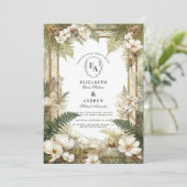 Invitation Mariage végétal minimaliste (Debout devant)