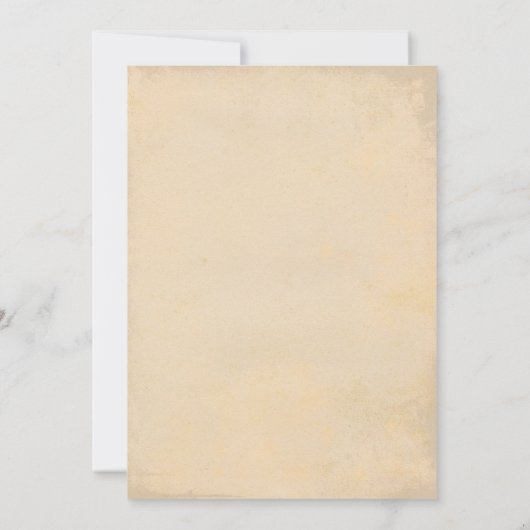 Invitation Mariage végétal vintage (Dos)