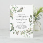 Invitation Mariage verdoyant (Debout devant)