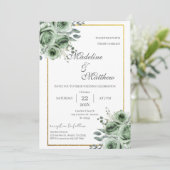 Invitation Mariage verdure (Debout devant)