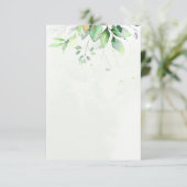 Invitation Mariage verdure aquarelle budget (Debout devant)
