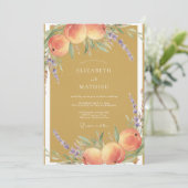 Invitation Mariage Verger Ocre Vivid (Debout devant)