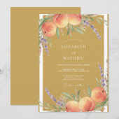Invitation Mariage Verger Ocre Vivid (Devant / Derrière)