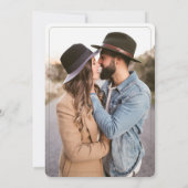 Invitation Mariage vert Boho Sage (Dos)