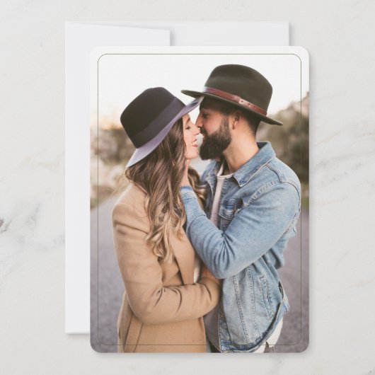 Invitation Mariage vert Boho Sage (Dos)