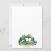 Invitation Mariage vert boisé (Dos)