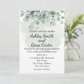 Invitation MARIAGE VERT customisé SAUVER LES DATES (Debout devant)