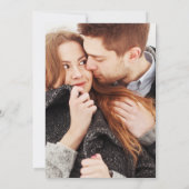 Invitation Mariage Vert de Mer et Photo Bleu et Or (Dos)