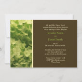 Invitation Mariage Vert Et Brown (Devant)