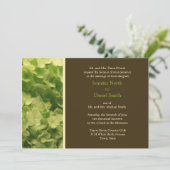 Invitation Mariage Vert Et Brown (Debout devant)