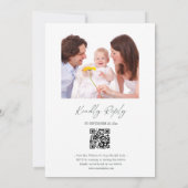 Invitation Mariage vert foncé d'olive rustique (Dos)