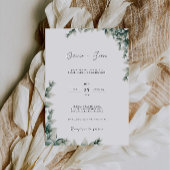 Invitation Mariage vert invite Modèle