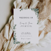 Invitation Mariage vert invite Modèle