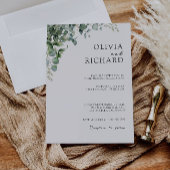 Invitation Mariage vert invite Modèle