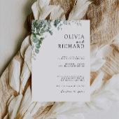 Invitation Mariage vert invite Modèle