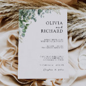 Invitation Mariage vert invite Modèle