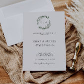 Invitation Mariage vert invite Modèle