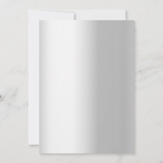 Invitation Mariage vert sauge argenté (Dos)