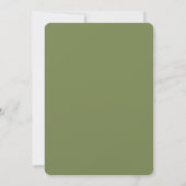 Invitation Mariage vert sauge espagnol (Dos)