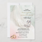 Invitation Mariage vert Trenby Bride Veil (Devant)