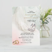 Invitation Mariage vert Trenby Bride Veil (Debout devant)
