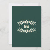 Invitation Mariage vert Tribal African Hunter (Dos)