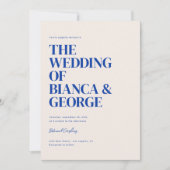 Invitation Mariage Vertical Belmont (Devant)