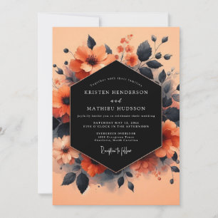 Invitation Mariage Vesper au Charbon de Corail