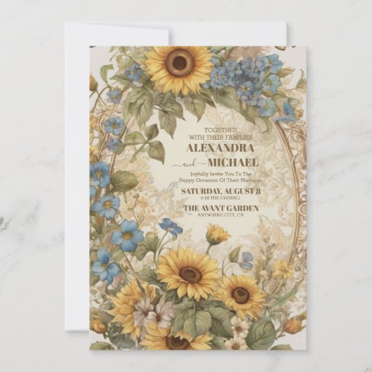 Invitation Mariage Victorian Elegance (Devant)