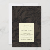 Invitation Mariage victorien marron foncé (Devant)
