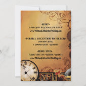 Invitation Mariage victorien Steampunk (Dos)