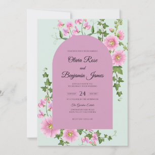 Invitation Mariage Vigne Aqua Menthe