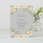Invitation Mariage Vigne Ardoise Champagne (Debout devant)