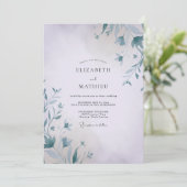 Invitation Mariage Vigne Brume d'Acier (Debout devant)