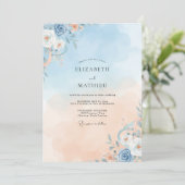 Invitation Mariage Vigne Champagne Azur (Debout devant)