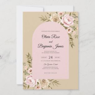 Invitation Mariage Vigne Champagne Blush