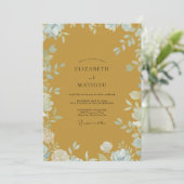Invitation Mariage Vigne Ciel Moutarde (Debout devant)