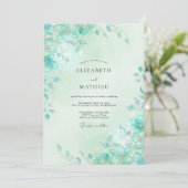 Invitation Mariage Vigne de Teinte de Mer (Debout devant)