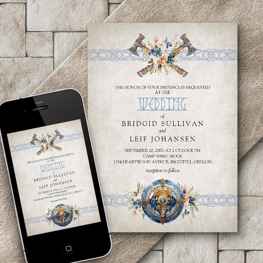 Invitation Mariage viking