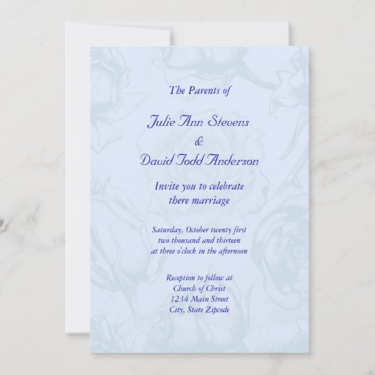 Invitation Mariage vintage (Devant)