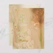 Invitation Mariage vintage (Devant / Derrière)